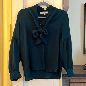 Emerald green blouse